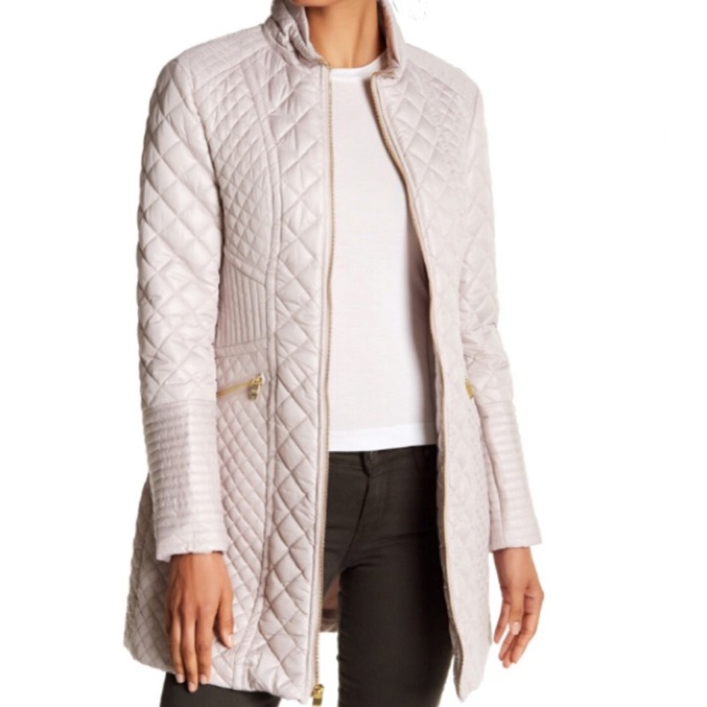 Laundry by Shelli Segal Matte Grey Packable Coat - Picture 3 of 8